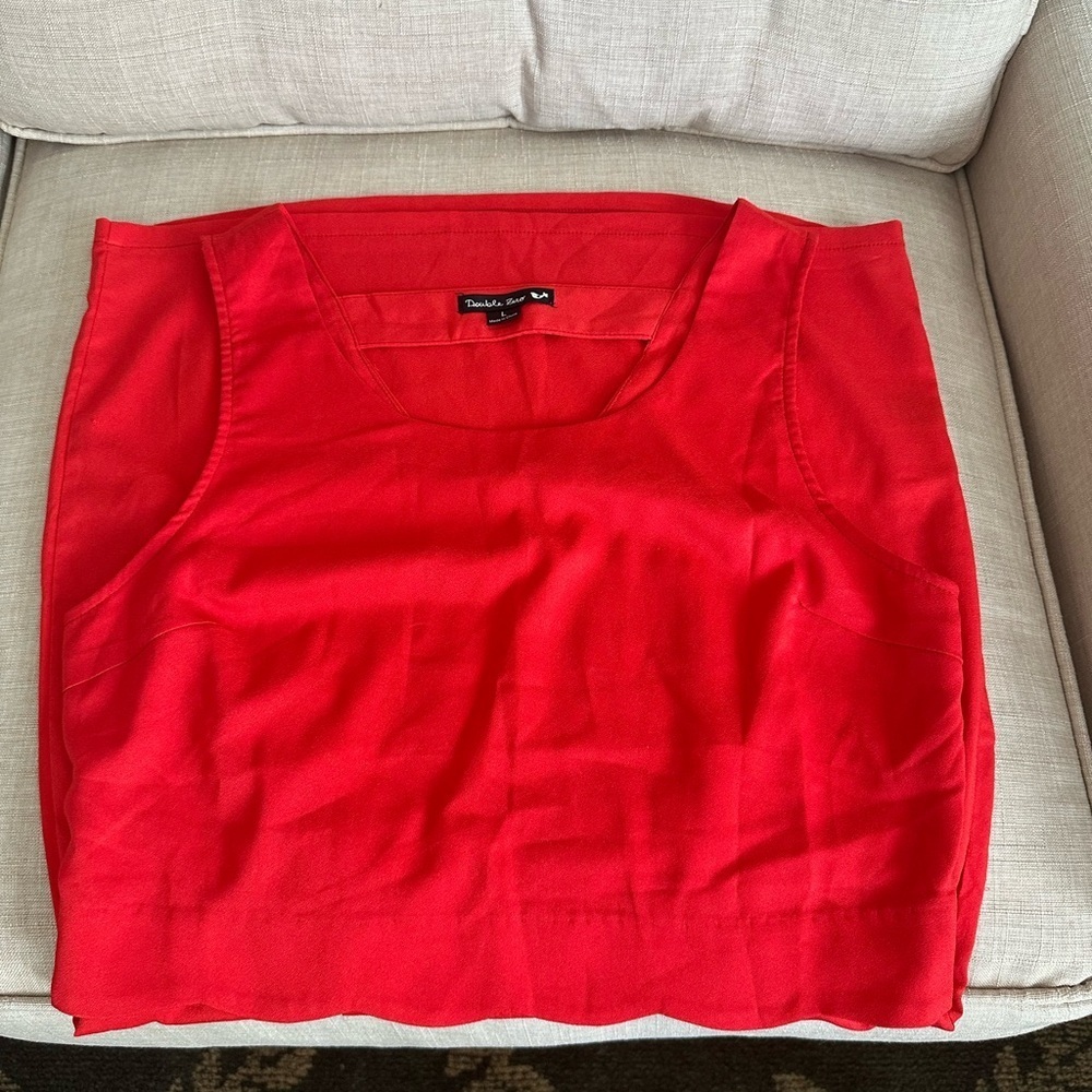 Double Zero Red Sleeveless Dress size Large - Picture 7 of 7